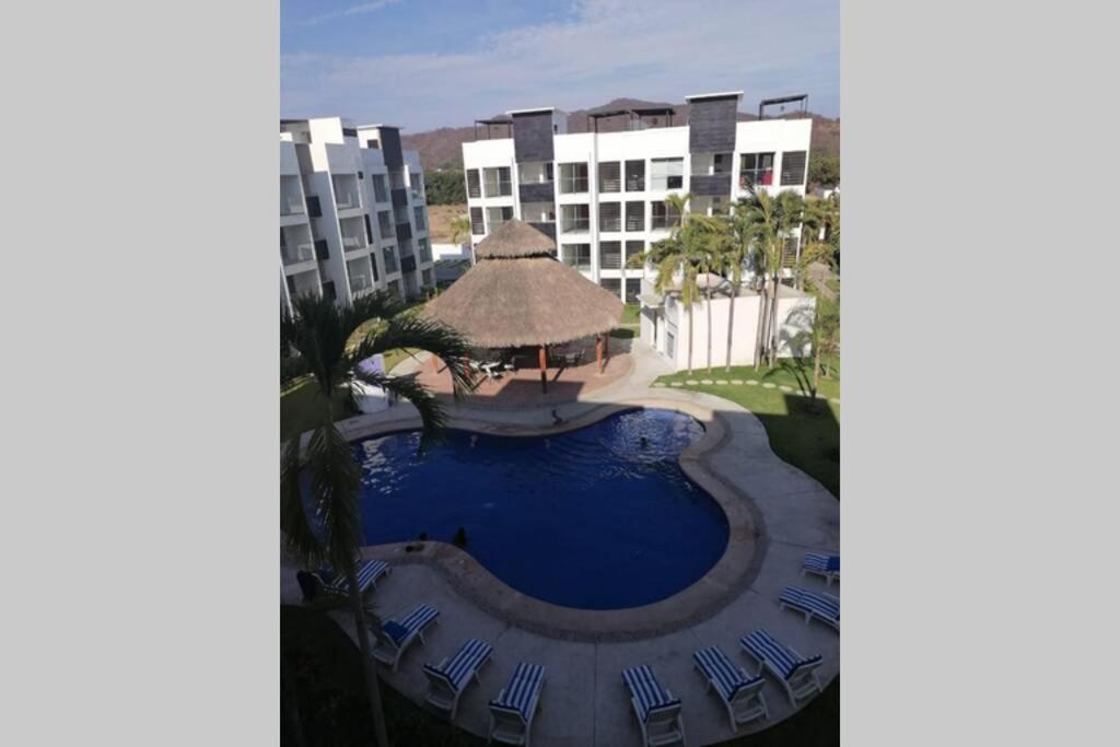 Departamento De Lujo En Manzanillo, Planta Baja Frente A La Alberca Daire Dış mekan fotoğraf