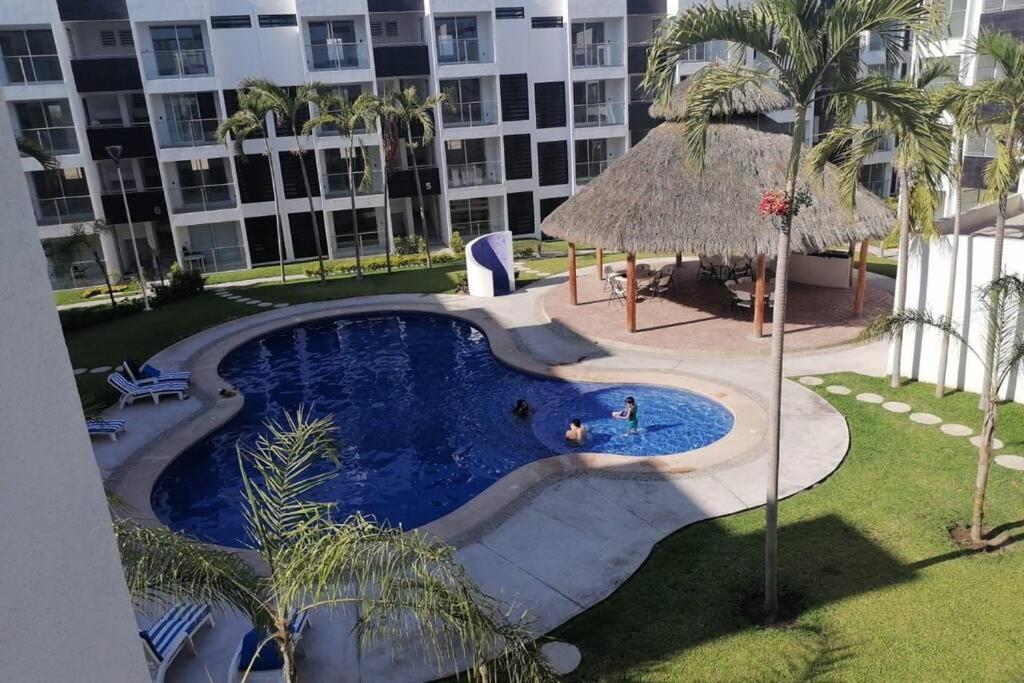 Departamento De Lujo En Manzanillo, Planta Baja Frente A La Alberca Daire Dış mekan fotoğraf