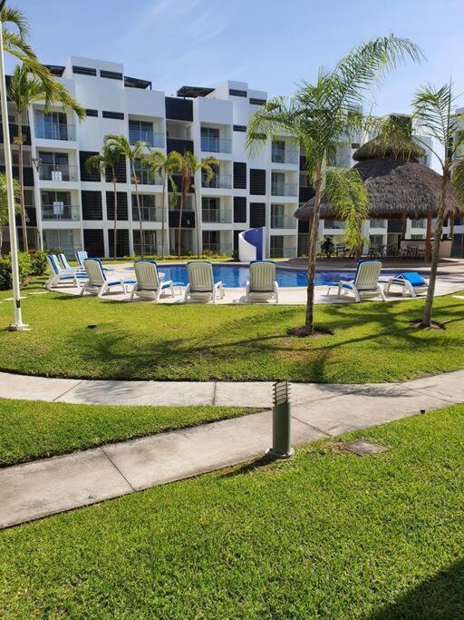 Departamento De Lujo En Manzanillo, Planta Baja Frente A La Alberca Daire Dış mekan fotoğraf